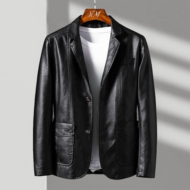 ALESSANDRO LEATHER BLAZER